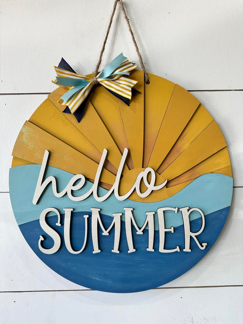 Hello Summer Sun (3D Door Hanger)