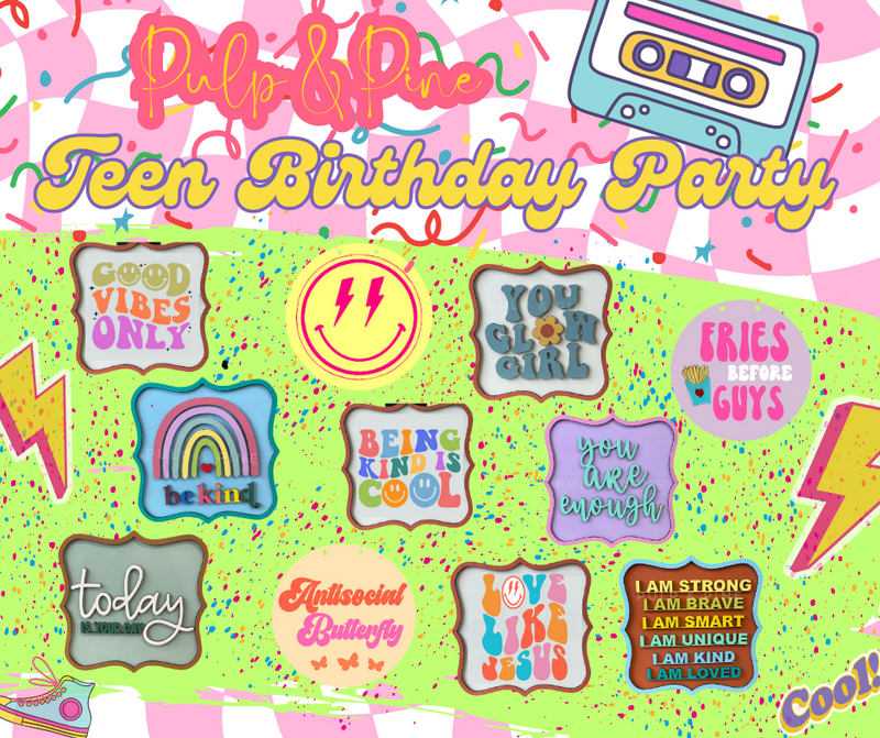 Teen Sign Painting Party (Teen Party Package)