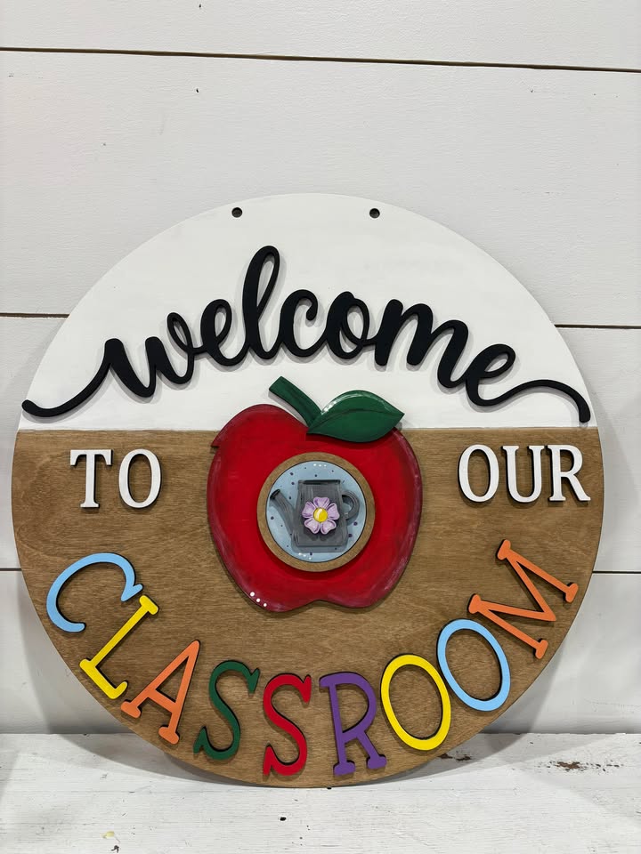 Interchangeable Classroom Sign