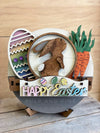 Interchangeable Round Sign Stand w/Easter Inserts