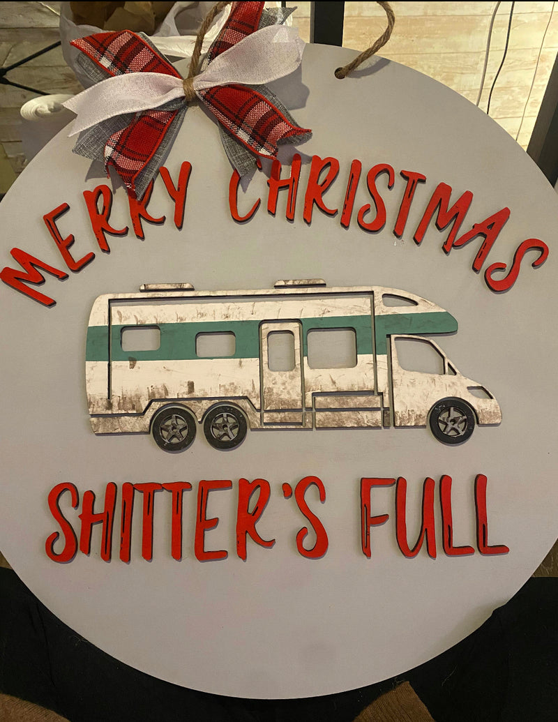 Merry Christmas Shi**ers Full (3D Door Hanger)