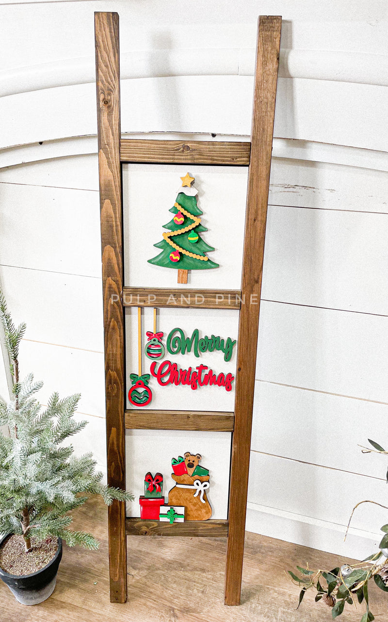 Interchangeable Ladder Christmas Inserts