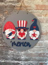 Merica Gnome(3D Door Hanger)