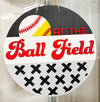 Softball/Baseball Ball Field (3D Door Hanger)