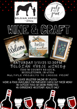 12.14.24 @12:30pm BELGIAN HORSE WINERY DIY WORKSHOP