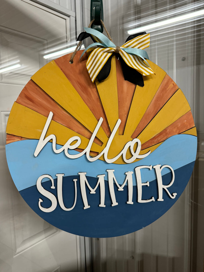 Hello Summer Sun (3D Door Hanger)