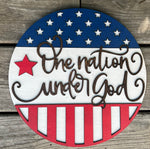 One Nation Under God (3D Door Hanger)