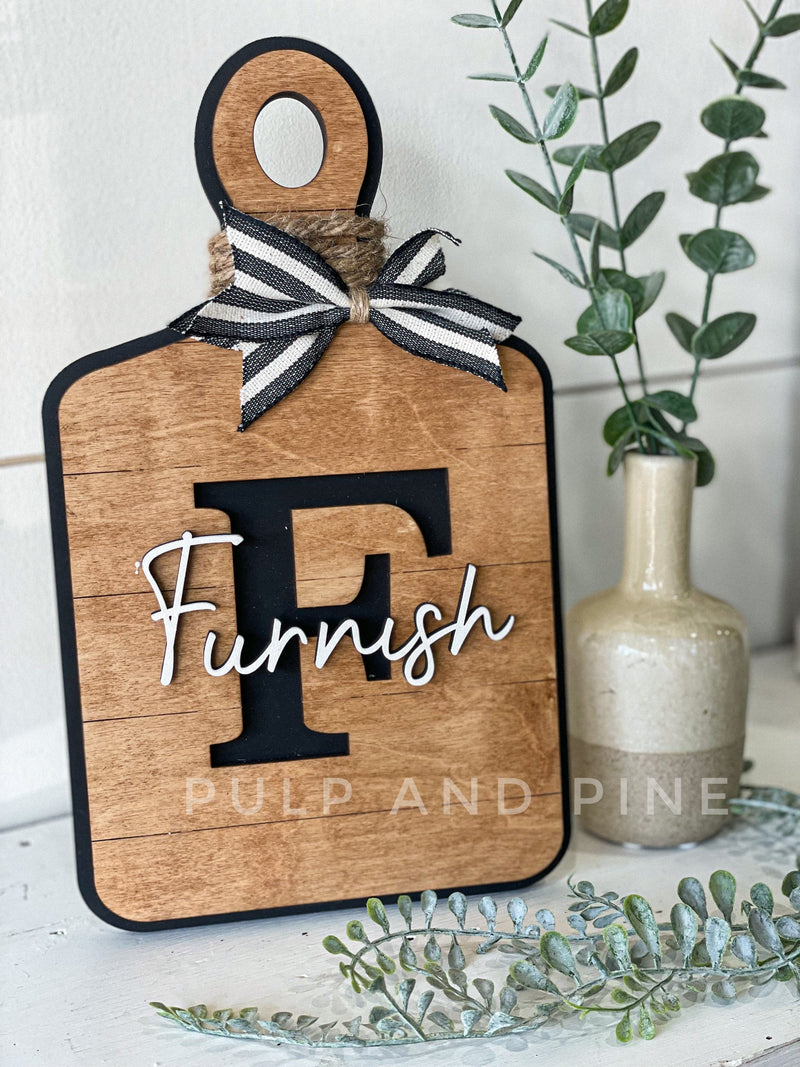 Faux Personalized Cutting Board