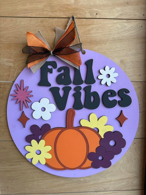 Fall Vibes (3D Door Hanger)