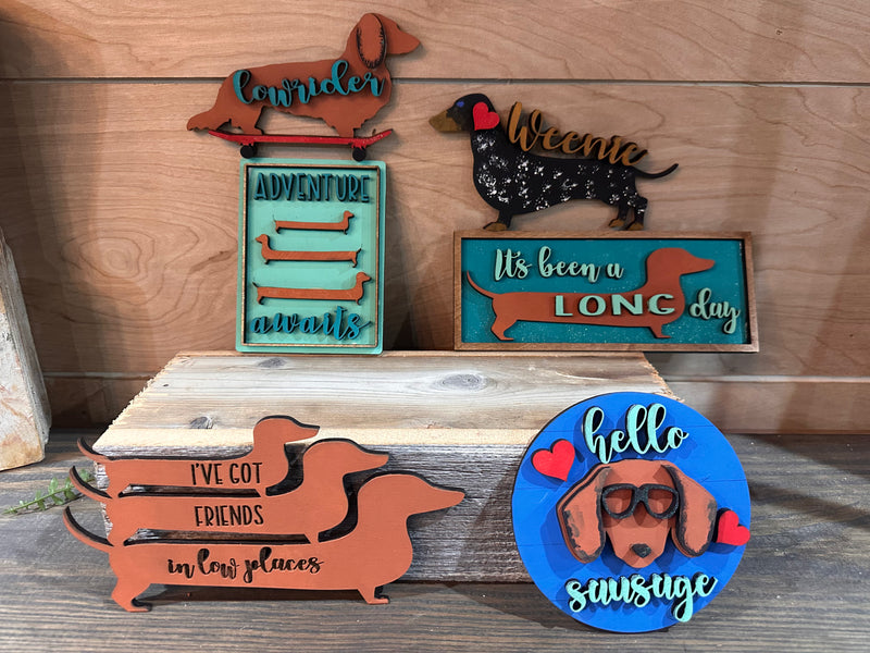 Dachshund (Interchangeable Tiered Tray Set)