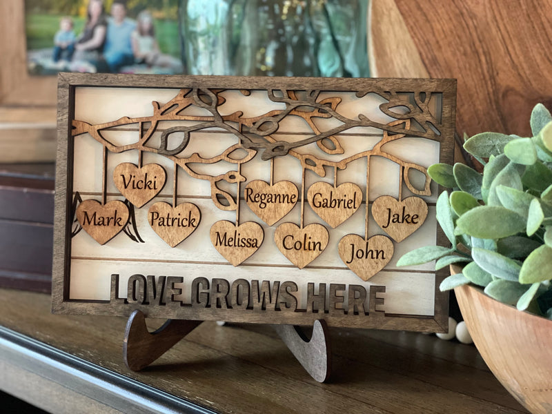Love Grows Here 3D Sign