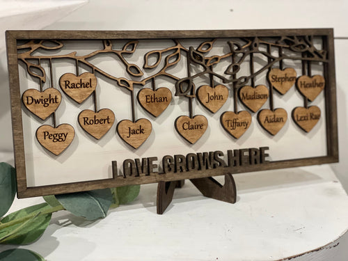 Love Grows Here 3D Sign