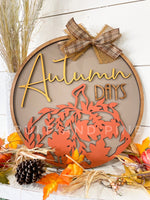 Autumn Days (3D Door Hanger)