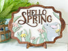 Hello Spring 3D Sign Shelf Sitter