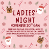 11.20.25 @ 6pm Ladies Night! Christmas Door Hanger and Ornament