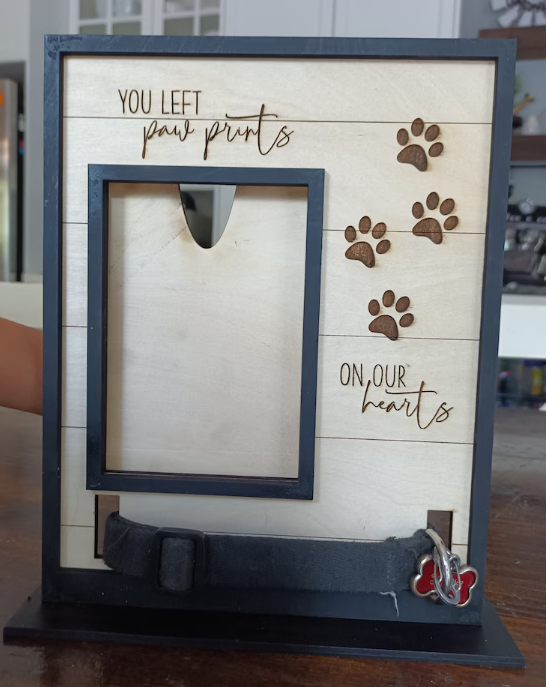 Pet Remembrance Frame, Collar Holder