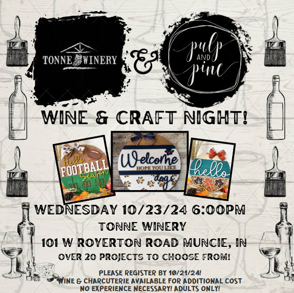 10.23.24 @6pm TONNE WINERY DIY WORKSHOP