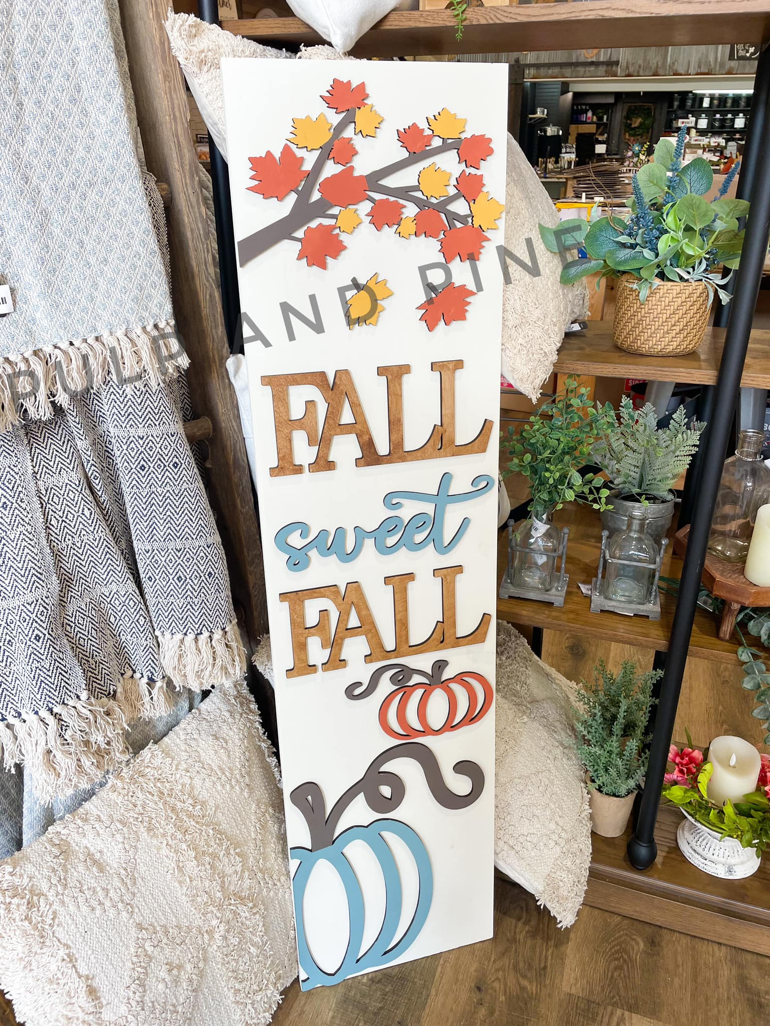 Fall Leaner Fall Sweet Fall (3D Porch Leaner) – Pulp and Pine DIY Studio