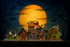 Halloween Haunted Village 3D Stand