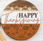 Happy Thanksgiving (3D Door Hanger)