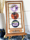Welcome Interchangeable Sign Stand w/Halloween Inserts