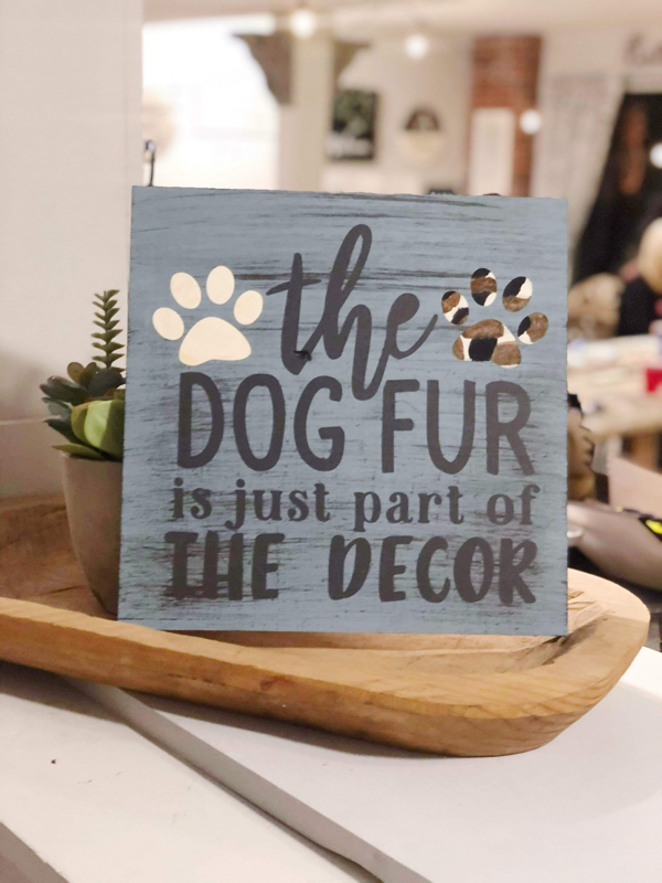 Dog Fur Decor (Square Design)