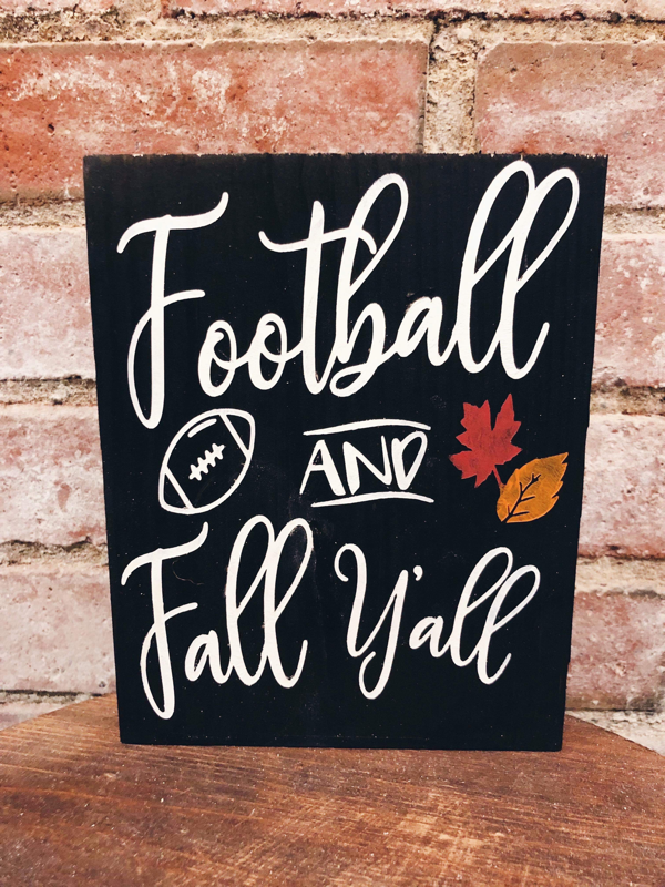Football and Fall (Square Design)