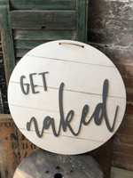 Get Naked (3D Door Hanger)