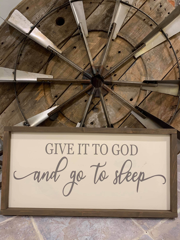 Give to God, Go to Sleep (Rectangle Design)