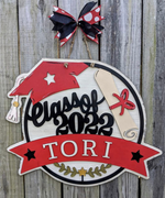 Graduation Class, personalized (3D Door Hanger)