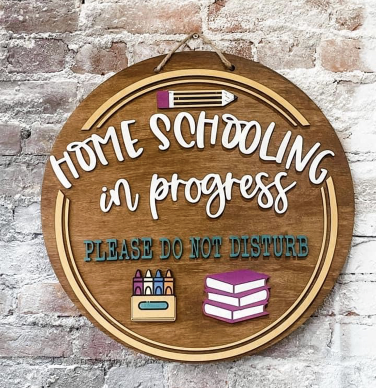 Home Schooling (3D Door Hanger)