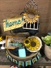 Welcome Sunflower (Interchangeable Tiered Tray Set)