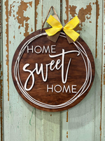 Home Sweet Home, circles (3D Door Hanger)