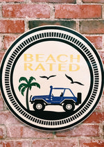 Beach Rated, Jeep (Round Design)