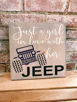 Just a Girl, Jeep (Square Design)