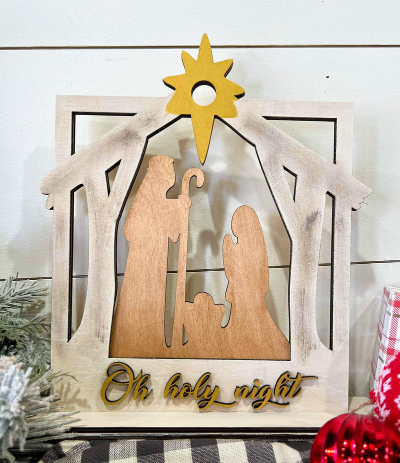 Oh Holy Night Nativity (3D Shelf Sitter)