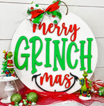 Merry Grinchmas (3D Door Hanger)