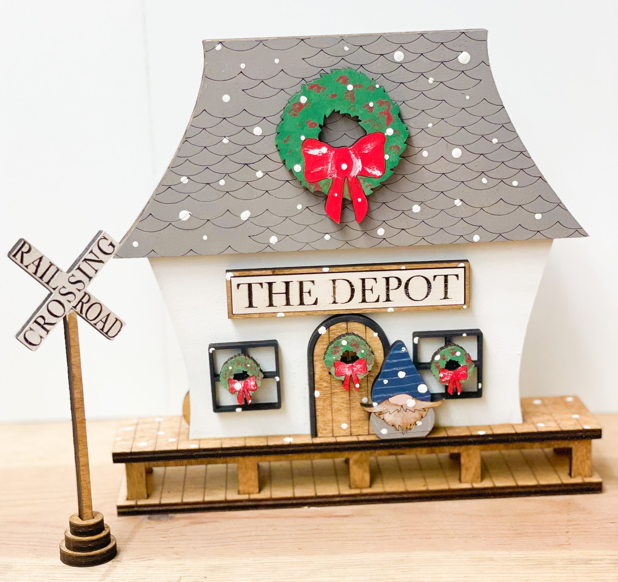 Christmas DIY Kits Christmas Village Complete Set - Unfinished