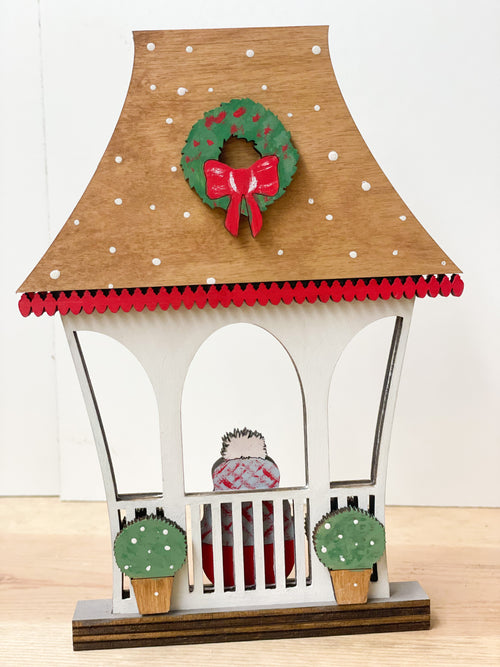 Christmas Village: Caroling Gazebo (3D Shelf Sitter)