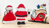 Christmas Village: Mr & Mrs Claus with Sled (3D Shelf Sitter)