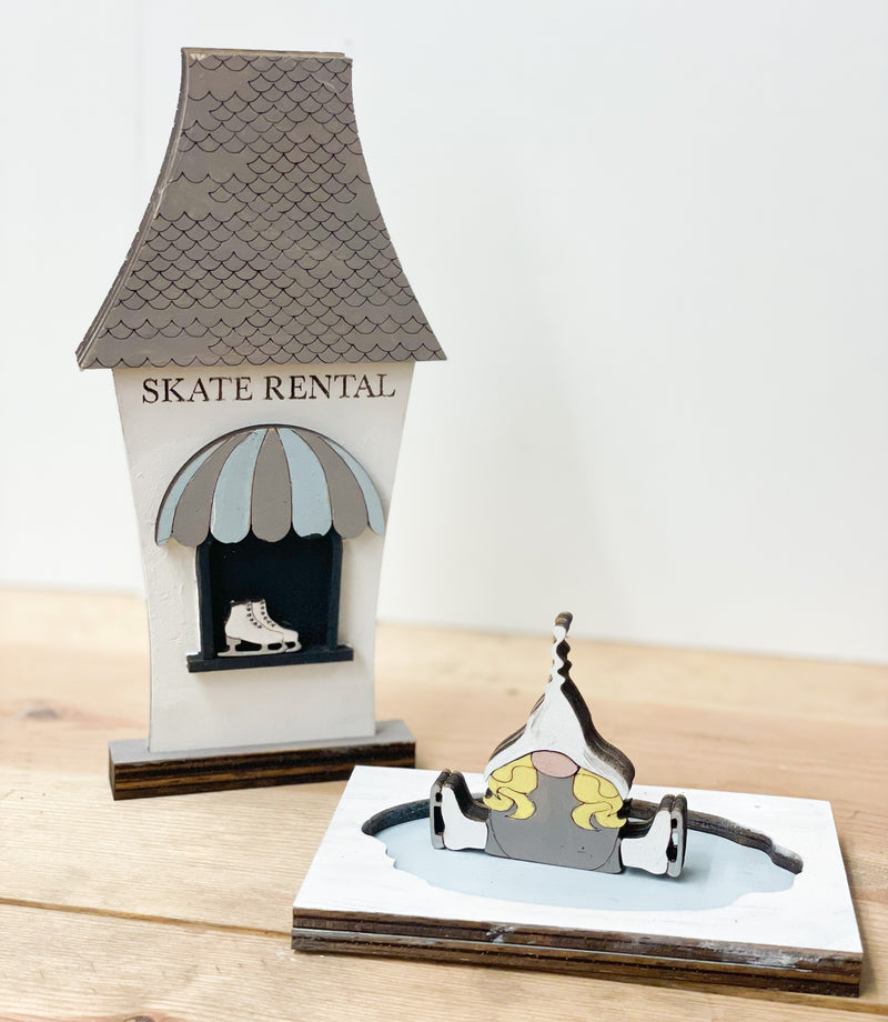 Christmas Village: Skate Rental (3D Shelf Sitter)