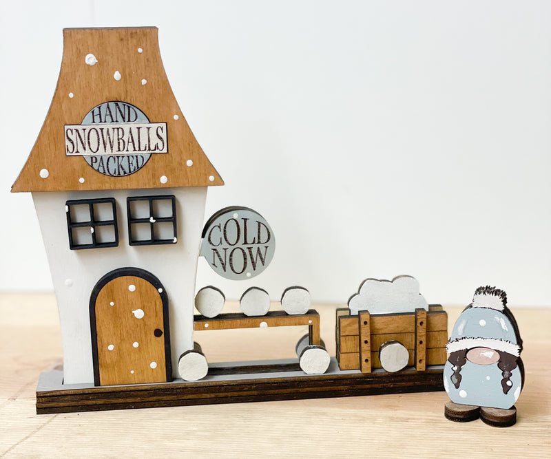 Christmas Village: Snowball Factory (3D Shelf Sitter)