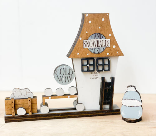 Christmas Village: Snowball Factory (3D Shelf Sitter)