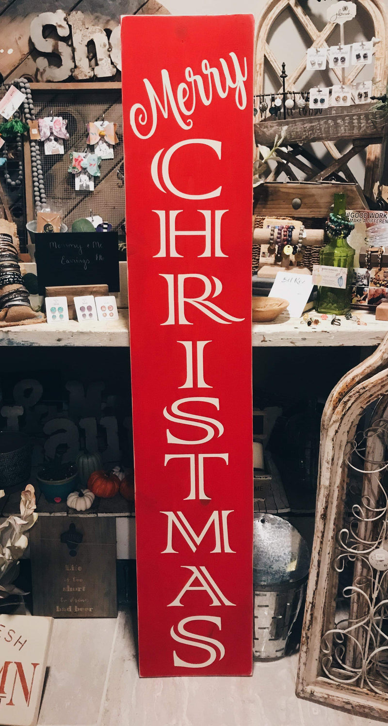 Merry Christmas stencil font (Porch Leaner)