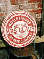 Mrs Claus Cookie Co (Round Design)
