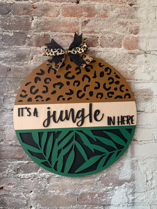 Jungle In Here (3D Door Hanger)
