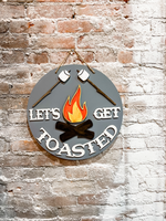 Let's Get Toasted (3D Door Hanger)