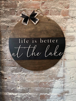 Life is Better at the Lake (3D Door Hanger)