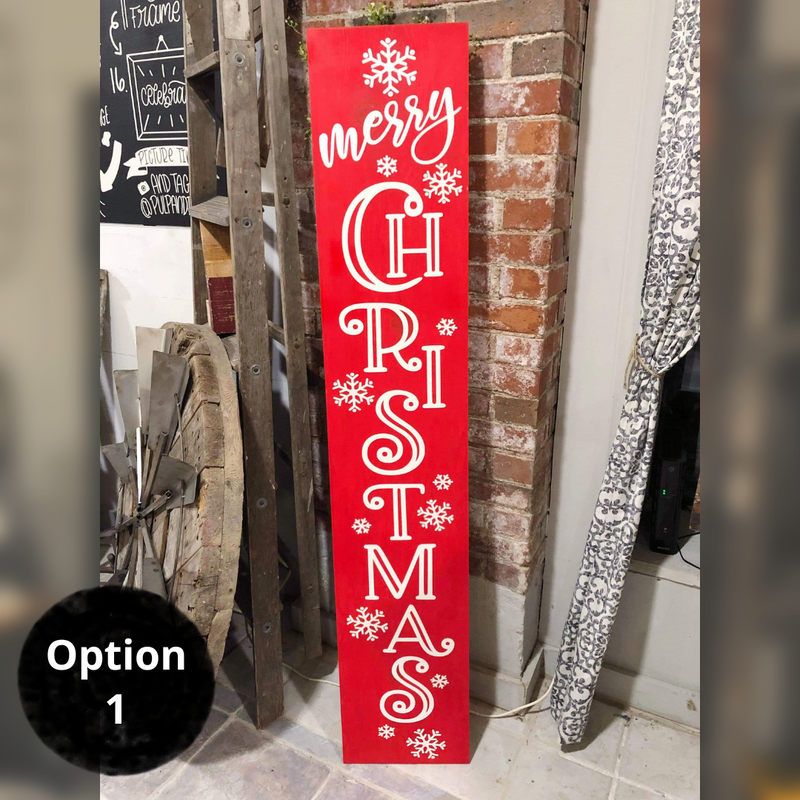 Merry Christmas - various design options (Porch Leaner)