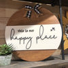 Our Happy Place (3D Door Hanger)